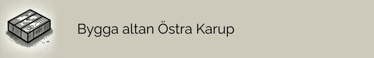 Bygga altan Östra Karup